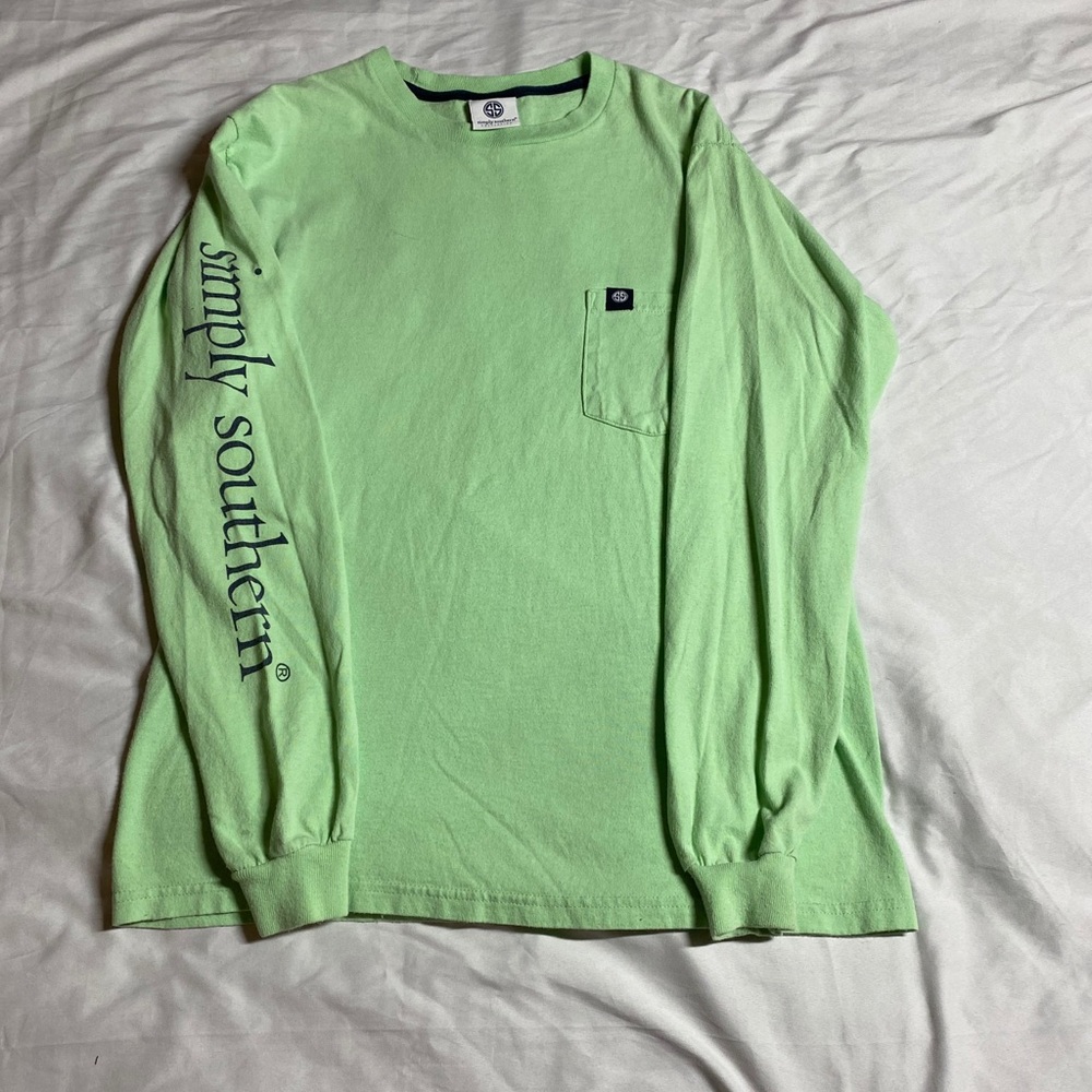 Simply Southern | Light Green Longsleeve T-Shirt
